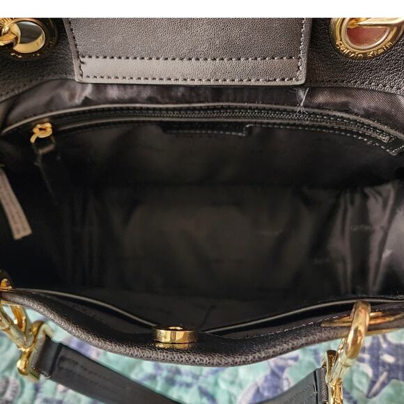 Calvin Klein Sandra Leather Tote Satchel Handbag - Picture 7 of 15